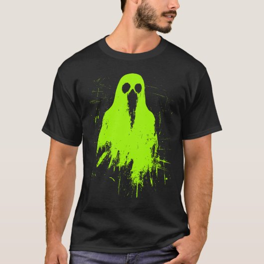 Halloween 2024 Grunge Trendy Brat Green Y2K T-shirt (Voorkant)