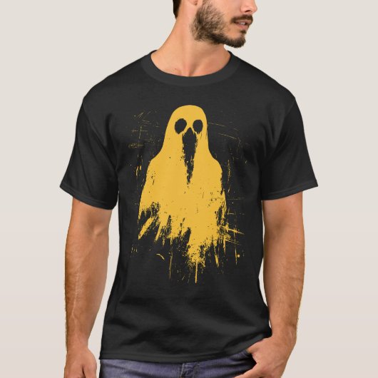 Halloween 2024 Grunge Trendy Y2K Mosterd T-shirt (Voorkant)