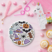 Halloween 2024 papieren bordje (Feest)