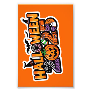 Halloween 2025 Magie – Feestelijke Pompoen Foto Afdruk