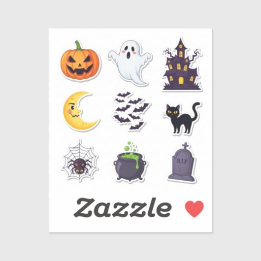 Halloween 2025 Spooky Sticker Set (Vel)