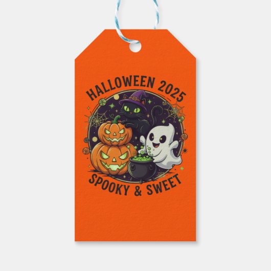 Halloween 2025 Spooky & Sweet Cadeaulabel (Achterkant)