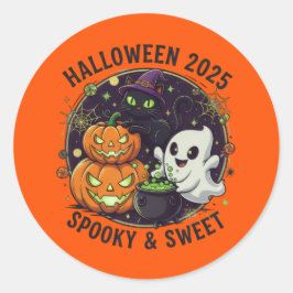 Halloween 2025 Spooky & Sweet Ronde Sticker