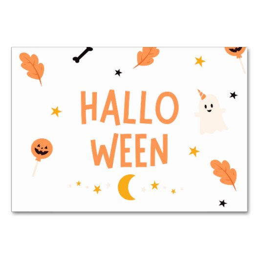 Halloween 2025 Tafel Kaart – Spooky Party Decorati (Achterkant)