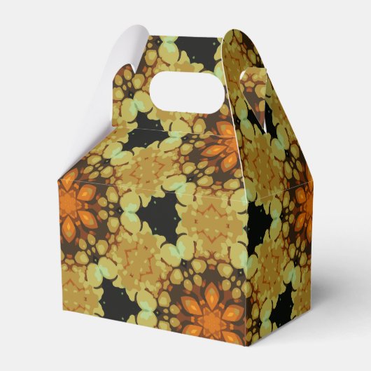 Halloween 2 geometrische mandala 1 patroon bedankdoosjes (Achterkant)