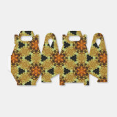 Halloween 2 geometrische mandala 1 patroon bedankdoosjes (Uitgevouwen)