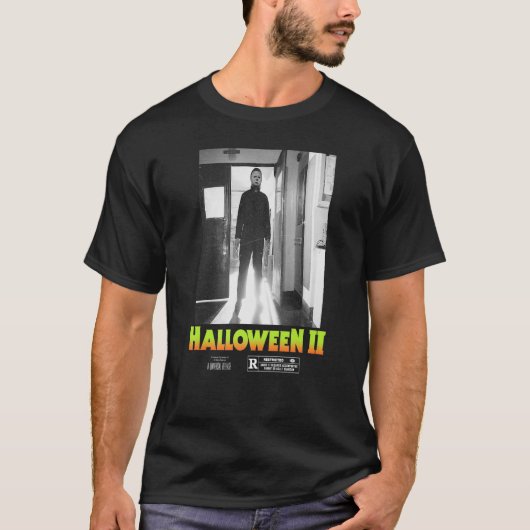 Halloween 2 Michael Myers Doorway Portret Poster T-shirt (Voorkant)