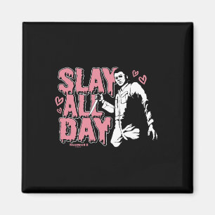 Halloween 2 Valentijnsdag Michael Myers Slay Alles Magneet