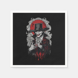 Halloween 2 vampier, horror, angstaanjagende vampi servet