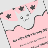 halloween 2de verjaardag uitnodiging Ghost Little