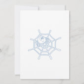 Halloween 2e verjaardag blauwe pompoen jongen kaart (Achterkant)