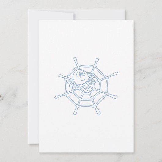 Halloween 2e verjaardag blauwe pompoen jongen kaart (Achterkant)