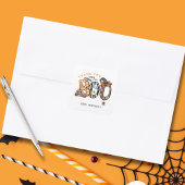 Halloween 2e verjaardag dank u vierkante sticker