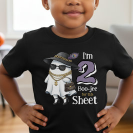 Halloween 2e verjaardag Funny Ghost Two Boujee Kinder Shirts