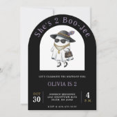 Halloween 2e verjaardag Ghost Two Boujee Kaart (Voorkant)