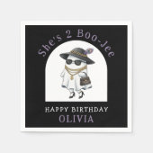 Halloween 2e verjaardag Ghost Two Boujee Servet (Voorkant)