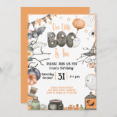 Halloween 2e Verjaardag Onze Kleine Boo is Twee Kaart (Voorkant / Achterkant)