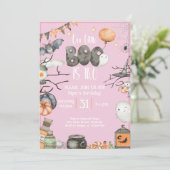 Halloween 2e Verjaardag Onze Kleine Boo is Twee Ro Kaart (Staand voorkant)