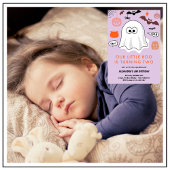 Halloween 2e verjaardag spook schattig klein boe kaart