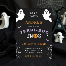 Halloween 2e Verjaardag Terri-Boo Twos Ghost Gothi Kaart