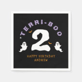 Halloween 2e Verjaardag Terri-Boo Twos Ghost Gothi Servet (Voorkant)