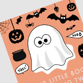 Halloween 2e verjaardag tweede onze kleine boe kaart