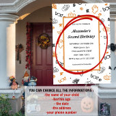 Halloween 2e verjaardag uitnodiging tweede geest