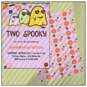 Halloween 2e verjaardag uitnodigingen geesten spoo