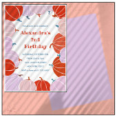 Halloween 2e verjaardag uitnodigingen pompoen meis