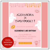 Halloween 2e verjaardag Uitnodigingen Spooktaculai