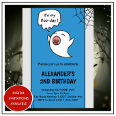 Halloween 2e verjaardag uitnodigingen spooky boo