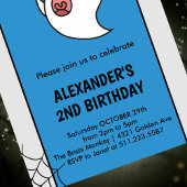 Halloween 2e verjaardag uitnodigingen spooky boo