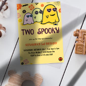 Halloween 2e verjaardag uitnodigingen spooky geest