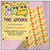 Halloween 2e verjaardag uitnodigingen spooky geest