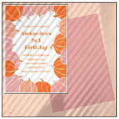 Halloween 2e verjaardagsuitnodigingen pompoen kind kaart