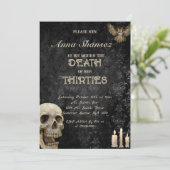 Halloween 30e,40e verjaardag kaart (Staand voorkant)