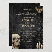 Halloween 30e,40e verjaardag kaart (Voorkant / Achterkant)