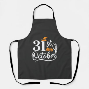 Halloween 31 oktober Pompoen Heksenhoed Ontwerp_1 Schort