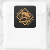 Halloween 31 oktober vierkante sticker (Tas)