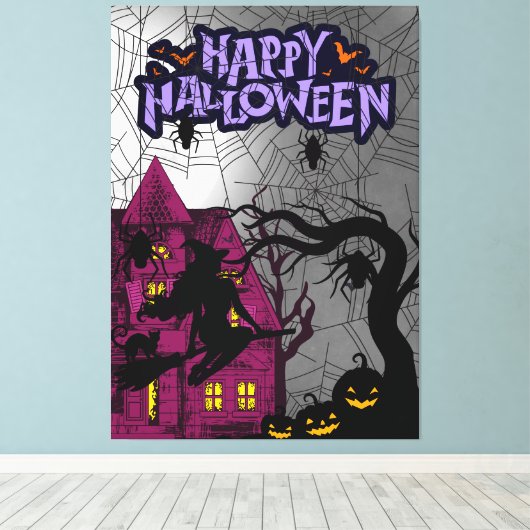 Halloween 3 canvas afdruk (Insitu (Houten vloer))