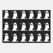 Halloween 3-pack inpakpapier platte vellen (Voorkant 2)