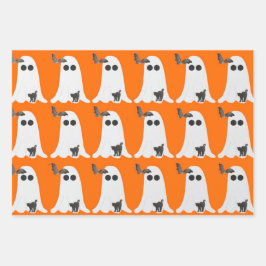 Halloween 3-pack inpakpapier platte vellen