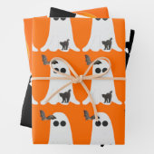 Halloween 3-pack inpakpapier platte vellen (In situ)