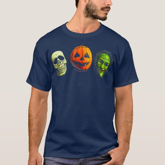Halloween 3 Silver Shamrock-maskers T-shirt (Voorkant)