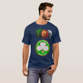 Halloween 3 Silver Shamrock Masks T-shirt (Voorkant volledig)