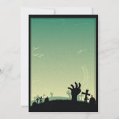 Halloween 3D Film Horror Party Uitnodiging (Achterkant)