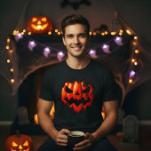 Halloween 3D Pompoen Design. Springt Van Het Produ T-shirt