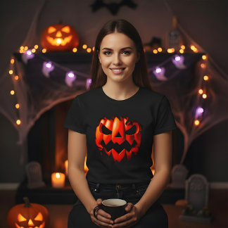 Halloween 3D Pumpkin Design. Jumps Off The Product T-shirt