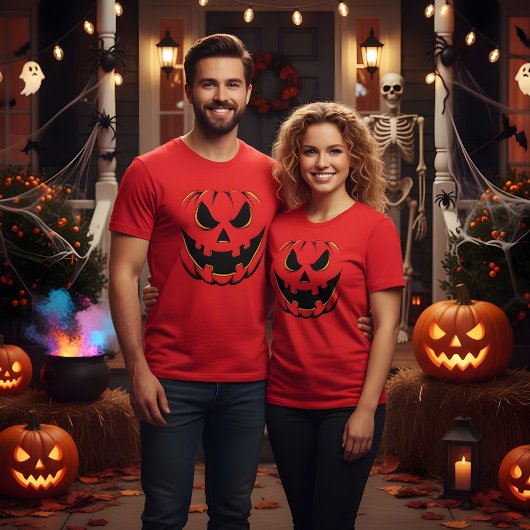 Halloween 3D Pumpkin Design. Springt van het produ T-shirt