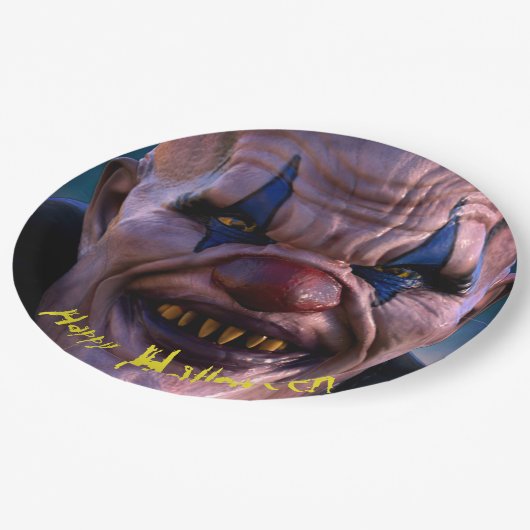 Halloween 3D Scary Clown Papieren Bordje (Gekanteld)